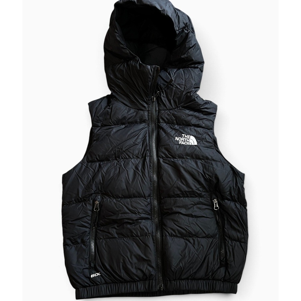The North Face Hydrenalite Down Hooded Vest Womens XS Black 600 Fill Puffer